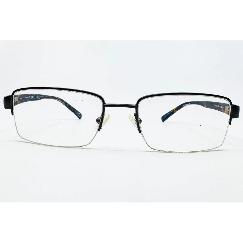 Gant Eyeglasses Mens Black Tortoise G 3040 SOL Semi-Rimless 57-20-150